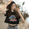 Cotton Summer Short Sleeve T-Shirt Women Tops Student Korean INS Women T-Shirt