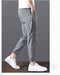 IMG 108 of Summer Silk Ankle-Length Pants Elastic Waist Sport Slim Look All-Matching Harem Pants
