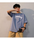 Img 10 - Summer Men Korean Popular Loose Casual Round-Neck Tops Solid Colored Short Sleeve T-Shirt
