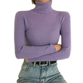 Img 6 - High Collar Sweater Women Solid Colored Slimming Slim-Look Long Sleeved Innerwear