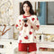 Pajamas Short Sleeve Women Cartoon Knitted Cotton Loungewear Sleepwear