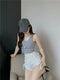 Img 4 - Drawstring Strap Casual Pants Women Tall Look Sexy Shorts Cotton Student insHigh Waist