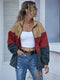 IMG 122 of Popular Spliced Women Europe Personality Trendy Casual Color-Matching Windbreaker Zipper Cardigan Outerwear