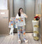 IMG 177 of Pajamas Women Summer Thin Short Sleeve Sweet Look Adorable Cartoon Mickey Mouse Three-Piece Loungewear Sets Sleepwear