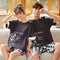 Couple Pajamas Women Summer Cotton Short Sleeve Korean Men Casual Thin Loungewear Two-Piece Sets Sleepwear