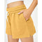 IMG 116 of Women Europe Trendy High Waist Casual Straight Drawstring Shorts