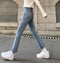 IMG 108 of Korean chicFlare Leg Pants Women High Waist Slim Look Loose All-Matching Vintage Popular Young Look Denim Pants Pants