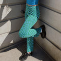 Europe Women Trendy Street Style Printed Flare Leg Pants