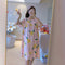 IMG 102 of Summer Women Cotton Cartoon Student Pyjamas Maternity Short Sleeve Synthetic Plus Size Loungewear Sleepwear