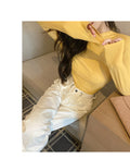 IMG 119 of Korean Office Slim Look Solid Colored Under Stand Collar Sweater Women Outerwear