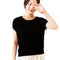 Img 5 - Short Sleeve T-Shirt Women Silk Summer Korean Round-Neck Plus Size Casual Knitted Batwing Undershirt Loose Tops
