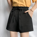 Img 3 - Thailand Casual Suits Shorts Women Korean Loose Summer High Waist A-Line Wide Leg Pants
