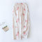 Summer Women Pajamas Double Layer Thin Home Pants Cotton Japanese Loose Casual Long Sleepwear