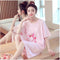 Southeast Asia Pyjamas Women Summer Pajamas Korean Short Sleeve Dress Sweet Look Cartoon Adorable Teens Loungewear Sleepwear