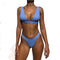 Img 5 - Solid Colored Bikini Flattering Swimsuit Women Europe Sexy Bare Back Beach