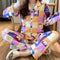 Popular Streaming Pajamas Women Lapel Cotton Long Sleeved Trendy Western Cardigan Loungewear Sets Sleepwear