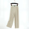 Img 10 - Popular Ice Silk Drape Wide Leg Pants Women Student All-Matching Slim-Look Jogger Pants