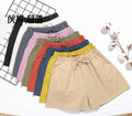 Img 2 - Cotton Blend Women Summer Thin Outdoor High Waist A-Line Wide Leg Slim-Look Loose Casual Shorts