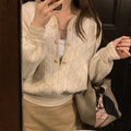 IMG 105 of Korean Student Sweater Women Loose Half-Height Collar Solid Colored Undershirt Outerwear