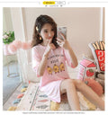 IMG 109 of Southeast Asia Pyjamas Women Summer Pajamas Korean Short Sleeve Dress Sweet Look Cartoon Adorable Teens Loungewear Sleepwear