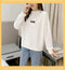 IMG 104 of Hong Kong Sweatshirt Women Korean Half-Height Collar Thin Loose Non ins Outerwear