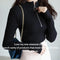 Hong Kong Vintage chic Half-Height Collar Minimalist Matching Sweater Women Slim Look Outdoor Knitted Matching Outerwear