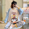 Pajamas Women Cotton Long Sleeved Loungewear Men Thin Summer Sets Sleepwear