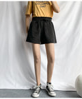 IMG 109 of Thailand Casual Suits Shorts Women Korean Loose Summer High Waist A-Line Wide Leg Pants Shorts