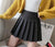 Img 1 - A-Line Black Women Student Summer High Waist Slim-Look All-Matching Anti-Exposed College Tennis Pleated Skirt