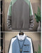IMG 112 of Long Sleeved Sweatshirt Teens Spliced Round-Neck Tops Outerwear
