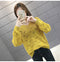 IMG 129 of Women See Through Knitted Sweater Tops Thin Loose Long Sleeved Outerwear