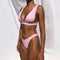 IMG 108 of Solid Colored Bikini Flattering Swimsuit Women Europe Sexy Bare Back Beach Swimwear