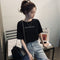 Img 2 - Summer Korean Bare Back Trendy Short Sleeve T-Shirt Women Tops