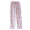 Img 5 - Summer Women Pajamas Double Layer Thin Home Pants Cotton Japanese Loose Casual Long