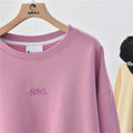 IMG 118 of All-Matching Minimalist False Two-Piece Mid-Length Sweatshirt Women Loose Korean ins Tops Outerwear