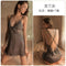 Sexy Pajamas Women Summer Thin Padded Silk Bare Back Lace Strap Pyjamas Sleepwear