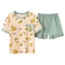 Img 5 - Couple Pajamas Women Summer Cotton Short Sleeve Korean Men Casual Thin Loungewear Two-Piece Sets