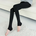 Img 5 - Step-Over Women Outdoor Pants Skin Colour Stockings Fitted One Piece Stretchable Warm Leggings