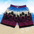Img 15 - Summer Men Beach Holiday Casual Trendy Coconut Trees Shorts Beachwear