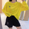 Img 4 - Summer Women Student Europe Korean Loose High Waist Casual Cotton Sporty Shorts