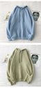 IMG 108 of Couple Sweatshirt Hooded Thick Trendy Solid Colored ins Outerwear