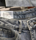 IMG 108 of Ripped Denim Shorts Women Burr Plus Size High Waist Slim Look A-Line Bermuda Summer Loose Thin Shorts