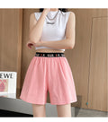 IMG 125 of Shorts Women Cotton Summer Loose Pants Slim Look Elastic Waist Casual Outdoor Shorts