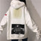 IMG 109 of Sweatshirt Women Korean Thin Loose Hooded oversizeTrendy Niche Tops Outerwear