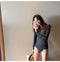 IMG 111 of Trendy Korea insSwimsuit Women One-Piece Sexy Slim Look Long Sleeved Holiday Spa Swimsuit Swimwear