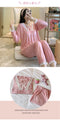 Img 7 - Long Sleeved Princess Pajamas Women Thin Korean Trendy Lace Sets Cozy Loungewear Outdoor