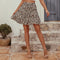 Img 2 - Women High Waist Ruffle Floral Mid-Length Short Printed Beach A-Line Skirt