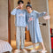 Img 3 - Couple Pajamas Cotton Long Sleeved Thin Men Cartoon Sets Women Korean Loungewear