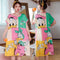 Img 6 - Pajamas Women Summer Loose Pyjamas Korean Adorable Plus Size Teenage Girl Pregnant Woman Loungewear