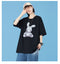 IMG 118 of Women Summer insThree Dimensional Style Printed Short Sleeve Loose Cotton Round-Neck T-Shirt q T-Shirt